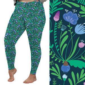 Mujeres Activewear Sport Fitness Gym Flower Colorful Doodle Print Yoga Pantalones Leggings De <span class=keywords><strong>Gimnasio</strong></span> Pour Femmes para mujeres - Product Image 1