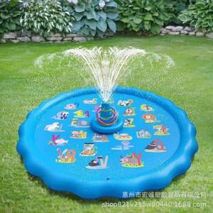Alfombra de agua inflable de PVC de 170 cm para niños, juguete acuático para exteriores con diseño de alfabeto - Product Image 2