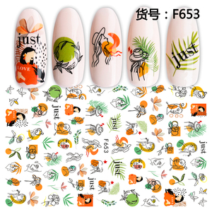 Bin Summer New Design Nail Sticker Nail Art Decoration Sticker
