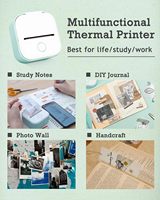 Phomemo T02 Pocket 53mm Printer penerimaan termal portabel Mini produk stok resolusi 203dpi