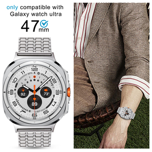 Bracelet pour montre Samsung, nouveau bracelet en acier inoxydable, boucle magnétique à neuf perles, bracelet pour Galaxy <span class=keywords><strong>Watch8</strong></span> - Product Image 4