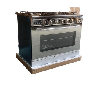 <span class=keywords><strong>Estufa</strong></span> de <span class=keywords><strong>Gas</strong></span> Independiente de 6 Quemadores con Horno Eléctrico de Convección, Cocina de Acero Inoxidable con Parrilla <span class=keywords><strong>y</strong></span> Cajón para Hornear - Product Image 1