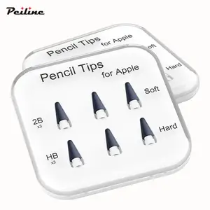 Dokunmatik ekran yumuşak kalem hazretleri 2B değiştirilebilir silikon kauçuk Stylus dokunmatik kalem ipuçları Ipad Apple için kalem ipuçları uçları 1st 2nd