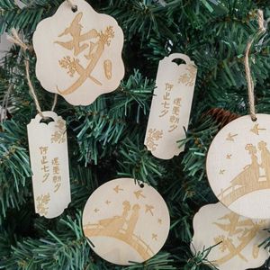 Adornos de Madera al por Mayor para el Festival Qixi, Etiquetas de Madera y Decoración para Ramos de Flores para el Día de San Valentín, Dropshipping - Product Image 4