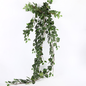 Plantes artificielles suspendues en plastique, pas chères, pour la décoration murale de jardin, mini, faible MOQ, plantes artificielles d'extérieur pour gazebo - Product Image 5