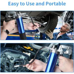 Pistolet à graisse manuel pour véhicules, outil de pompe à huile de lubrification manuelle pour voitures, camions, 400CC - Product Image 4