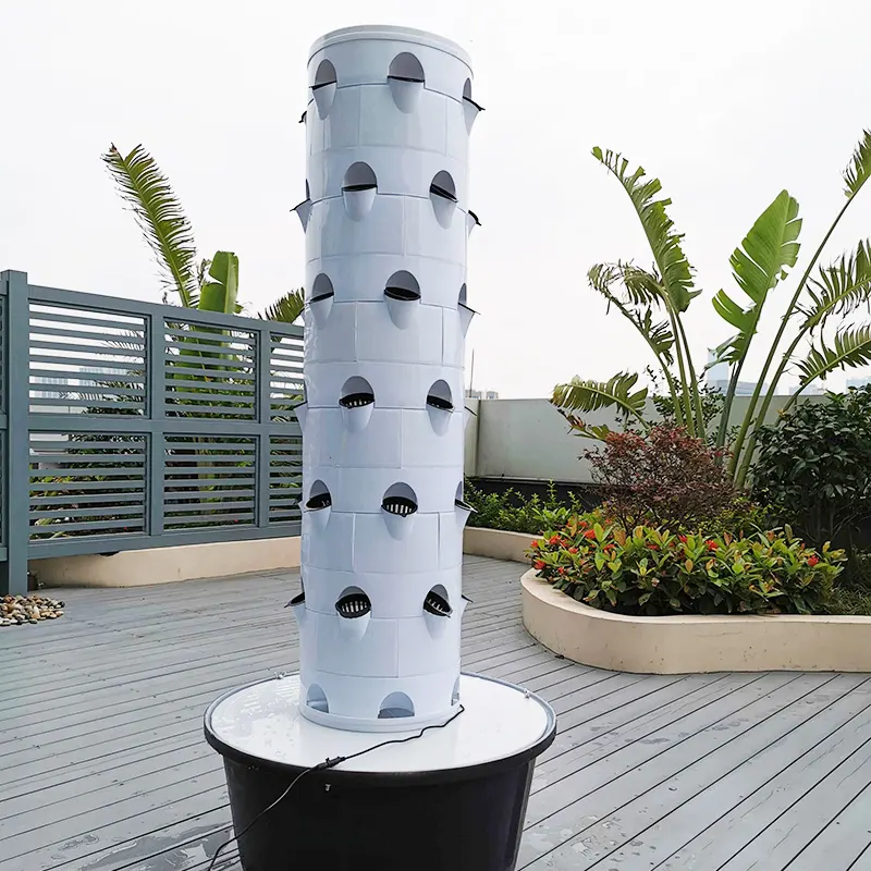 סיטונאי חממה Aeroponics מגדל גן 10 שכבות אנכי הידרופוני מערכת 80 צמחי חסה גידול מגדל מערכת