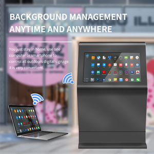 Ngoài trời ngang máy quảng cáo hiển thị truy vấn tương tác cảm ứng Totem sàn cơ sở LCD ngoài trời tất cả trong một kiosk tương tác - Product Image 5