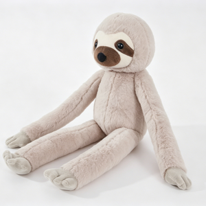 Peluche de Perezoso de Brazos Largos Personalizado, Suave y Color Taupe Claro, con Parche de Contraste en el Ojo y Extremidades Extra Largas - Product Image 2