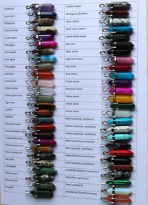 Bán Buôn Đá Quý Lục Giác Chữa Bệnh Điểm Mặt Dây Chuyền Bạc Bail, Chữa Bệnh Tinh Thể Nhọn Mặt Dây Chuyền, Tinh Thể Bút Chì Điểm Necklace <span class=keywords><strong>Charm</strong></span> - Product Image 6