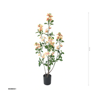 Pohon Gardenia Buatan 90cm dalam Pot, Tanaman Bunga Palsu Berbunga, Plastik, Dekorasi Rumah, Hotel, Pernikahan