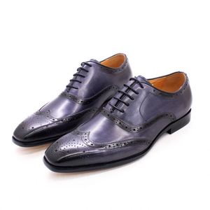 Zapatos Oxford de Negocios de Cuero Lujosos para Hombre con Punta, Diseño de Brocado Grabado, Otoño, Aumento de Altura, Impermeables - Product Image 1