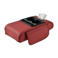 Coussin d'accoudoir de voiture multifonctionnel avec porte-gobelet de rangement universel pour voiture, coussin rehausseur RMS-GP, ajustement standard