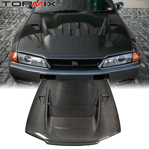 Capó de motor de fibra de carbono ligero de alta calidad para 1989-1994 <span class=keywords><strong>Nissan</strong></span> <span class=keywords><strong>Skyline</strong></span> <span class=keywords><strong>R32</strong></span> capó de refrigeración ventilado - Product Image 1