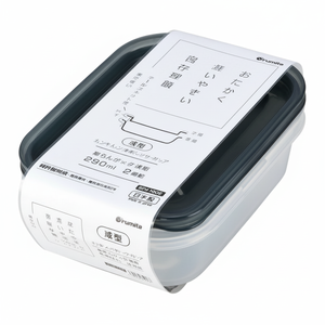 Inomata 290ml nero Set da 2 pezzi per alimenti e contenitori sicuri per microonde - Product Image 1