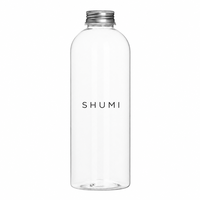 Groothandel Biologisch afbreekbare PLA 500ml 1L brede-mondfles van voedselveilige kwaliteit met aluminium dop Eco verpakking voor dranken