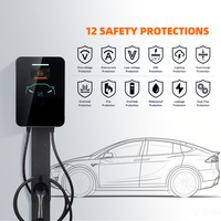 Pengisi Daya Mobil Listrik Tenaga Surya 22KW Baru 32A dengan Steker Tipe 2/GBT Kontrol APP IP54 OCPP 1.6J/2.0.1
