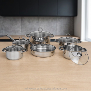 Stainless Steel Cookware Sets 12 Pieces - Product Image 2