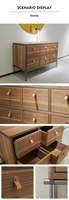 Buffet moderne haut de gamme en bois, meuble de rangement, table de buffet de luxe pour salle à manger et salon