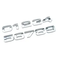 DIY 32mm High 3D Lettres Chiffres Célèbre Voiture Logos Noms Véhicule Emblèmes Chrome Stickers pour RANGE ROVER OVERFINCH KAHN Plastique