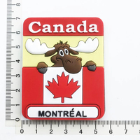 Vente en gros Aimant de réfrigérateur en résine Canada Montréal Québec Espagne Madrid Barcelone France Kenya souvenir de voyage cadeau décoratif