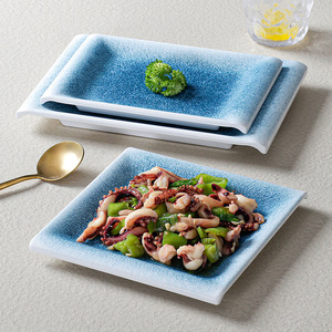Xiangyuan <b>melamine</b> tableware <b>plates</b>, rectangular, for restaurants, hotels, and commercial use. - Product Image 1