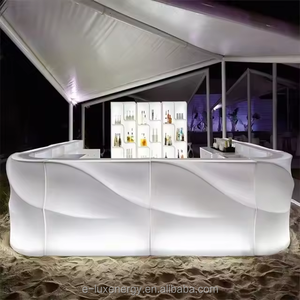 Mesa de <span class=keywords><strong>Bar</strong></span> Portátil para Bodas, de Plástico, con 16 Luces LED RGB, Barra Móvil con Luz Solar, Muebles de Exterior para Eventos al Aire Libre, <span class=keywords><strong>Alquiler</strong></span> de Barra - Product Image 5