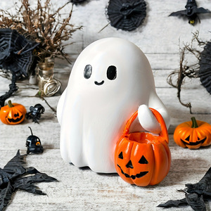 Décoration d'Halloween fantôme mignon en résine phosphorescente SouthPeak, best-seller, pour bureau, étagère, décoration intérieure, cadeau de fête, utilisation extérieure - Product Image 1