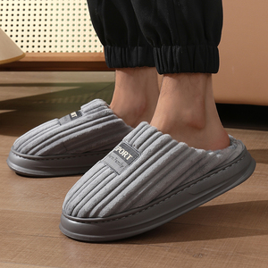 วัสดุใหม่ขายส่งสำหรับรองเท้าแตะผู้ชาย ใส่ในบ้าน ห้องนอน นุ่มสบาย ฤดูหนาว ลดราคาพิเศษสำหรับฤดูร้อน - Product Image 2