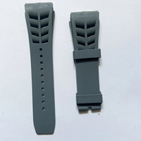 Bracelet de montre en caoutchouc pour hommes, 25mm, rouge, noir, vert, gris, bleu, jaune, Orange, pour richard-mille RM53/055/011, bracelet de montre en Silicone