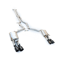 Sistema de Escape Valvetronic Catback para Porsche Panamera 971 2.9T 2017-2023, Silenciador de Rendimiento OEM SS304 con Cuatro Puntas Negras, Mejora de Rendimiento