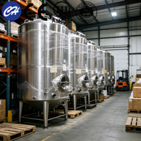Combo de Trituradora de Uvas y Tanque de Fermentación, Equipo para la Elaboración de Vino, Fermentador de Acero Inoxidable con Certificación ASME y CE para el Procesamiento de Alimentos