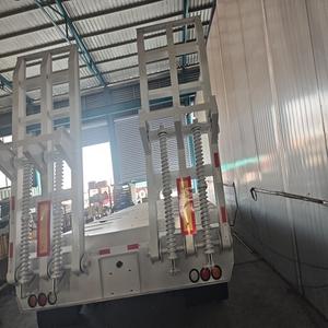 Semi-remorque surbaissée haute résistance à 6 essieux, capacité de transport de 60, 80, 100 tonnes, pour le transport de marchandises - Product Image 1
