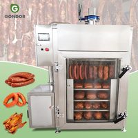 Fumoir domestique à gaz en acier inoxydable 304 pour poisson, viande, saucisses, capacité 30 kg, électrostatique - Prix