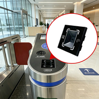 Lecteur de cartes NFC, QR Code, Wiegand et RS485 de taille standard 86x86mm JINGXIN pour contrôle d'accès et tourniquet