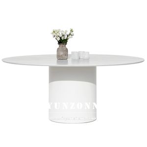 Mesa de comedor rectangular moderna de lujo <span class=keywords><strong>Gaudi</strong></span> en blanco y negro para el hogar, Villa, Hotel, salón de bodas, uso para muebles de comedor - Product Image 4