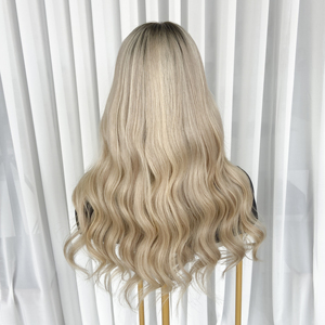 Perruque en dentelle frontale pré-épilée en cheveux humains Remy naturels, prête à être expédiée - Product Image 5