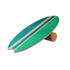 Hot Selling ProCircle Wooden Skateboard Training Balance Board With Cork Roller
