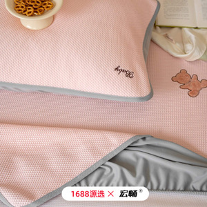 Ice Silk Mat <b>Cooling</b> Bedding Set 1.5m Summer Foldable Air Conditioning Mattress <b>Pad</b> Simple Style - Product Image 4