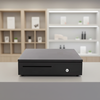 Tiroir-caisse automatique à cinq compartiments en ABS durable de grande taille pour usage de bureau
