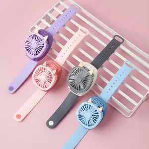 Mini ventilador de juguete para niños, pulsera con luz led, Enfriador de aire, reloj de mano recargable, fabricante de China