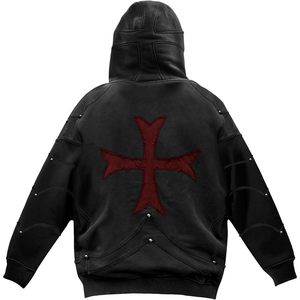 Sudadera con capucha bordada personalizada, 350GSM, algodón, transpirable, cálida, talla real, para hombre y mujer - Product Image 1