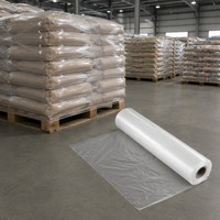 Film rétractable PE pour palettes, film d'emballage pour marchandises, film rétractable robuste, imperméable, anti-poussière, 5 faces, expédition en gros