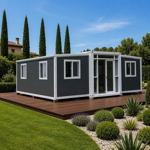 Maison conteneur extensible en acier durable, design minimaliste personnalisé par SUNRISE Factory, étanche - Product Image 1