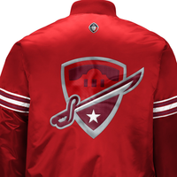 Veste d'hiver de baseball en satin de sublimation avec broderie personnalisée pour hommes nouvelle mode