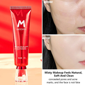 Fond de teint liquide MEIDIAN 30g en gros, correcteur de teint, nid d'oiseau biologique, <span class=keywords><strong>ginseng</strong></span> rouge, peptide, blanchissant, contrôle du sébum, soin de la peau, <span class=keywords><strong>BB</strong></span> - Product Image 4