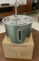Fontaine à eau pour animaux de compagnie en acier inoxydable 304, vente en gros, OEM, offre spéciale pour chiens et chats