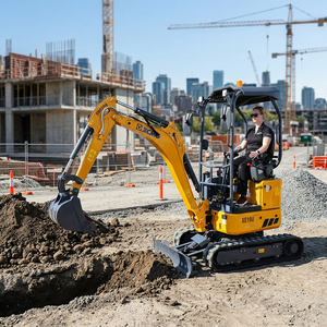 Suministro de fábrica: Miniexcavadora hidráulica de orugas XE19U de 1.9 toneladas con giro de cola cero real, orugas retráctiles, excavadora compacta, mejor precio - Product Image 3