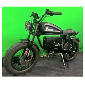 <b>Retro</b> Fat Tire Ebike Himoto Black 1500W 60Ah Full Suspension Mtb Long Range Mountain Dirt E <b>Bike</b> Cruiser Black Long Rang - Product Image 3