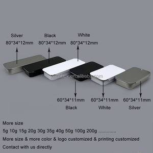 Hộp thiếc nhỏ <span class=keywords><strong>mini</strong></span> bằng kim loại có thể tái chế đựng xà phòng, son dưỡng môi, nước hoa đặc, kẹo, bạc hà, có nắp trượt - Product Image 4